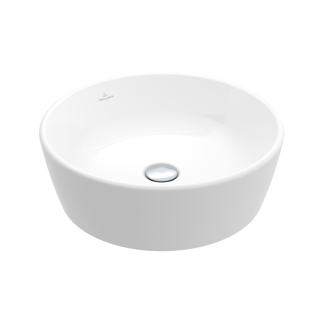 Villeroy & Boch Architectura 2.0 450 Round Above Counter Basin Includes Overflow - Alpine White 5A254501