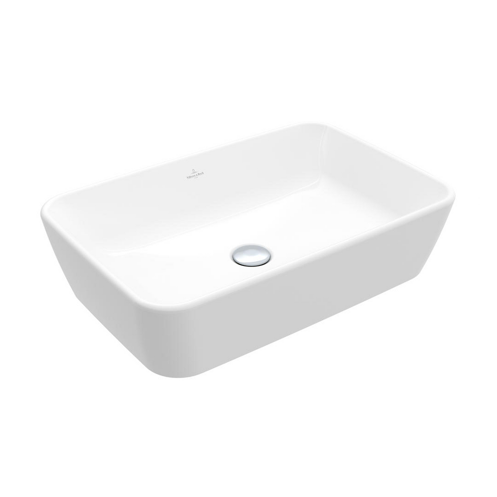 Villeroy & Boch Archtectura 2.0 600 Rectangular Above Counter Basin Includes Overflow - Alpine White 5A276001