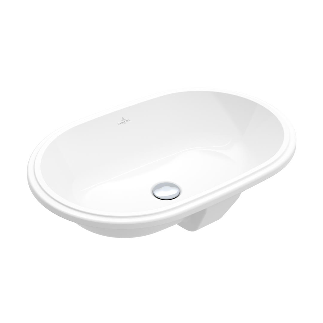 Villeroy & Boch Architectura 2.0 570 Oval Undercounter Basin Includes Overflow - Alpine White 5A766001