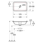 Villeroy & Boch Architectura 2.0 570 Rectangular - Alpine White - 5A776001