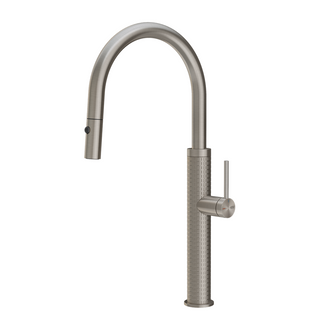 Gessi 316 Meccanica Gooseneck Pull Out Spray Mixer - Stainless Steel - 60024#239