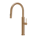 Gessi 316 Meccanica Gooseneck Pull Out Spray Mixer - Warm Bronze - 60024#726