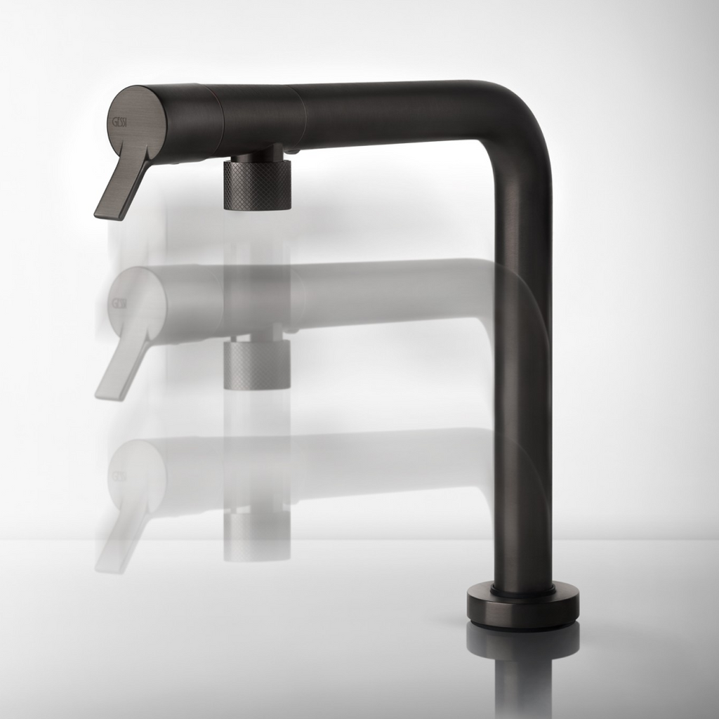 Gessi Su&Giù Retractable Spout Right Angle Sink Mixer - Chrome - 60071#031