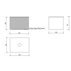 Cassa Design Relievo 600mm Wall Hung Vanity - Oak - Matte Black Handle - REL600IO-MB