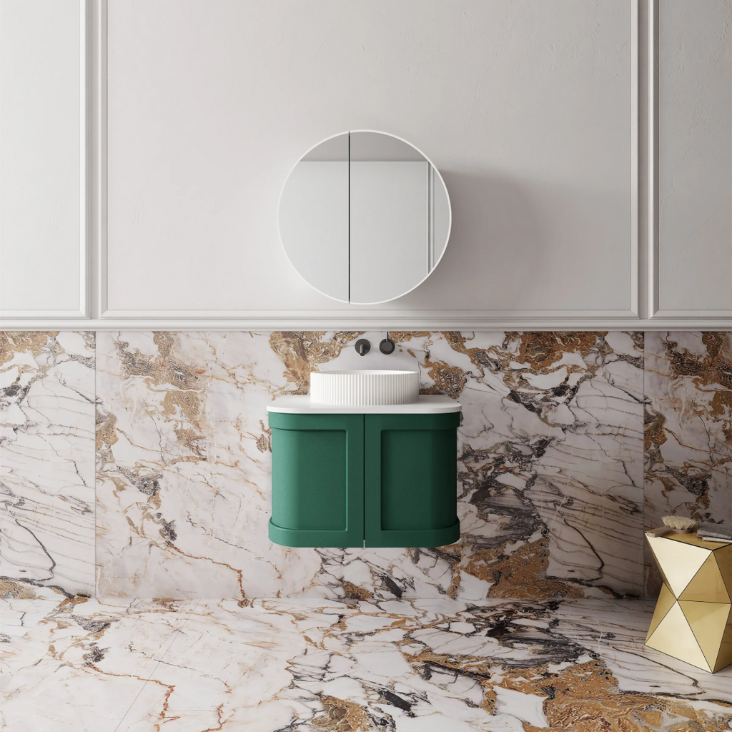 Cassa Design Westminster 600mm Wall Hung Vanity Emerald Green - WES600GN