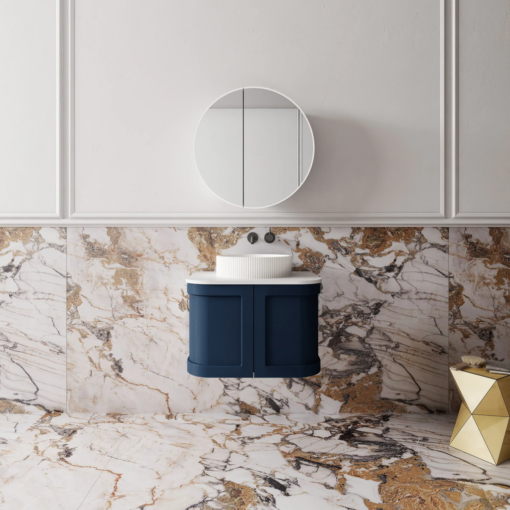 Cassa Design Westminster 600mm Wall Hung Vanity Vintage Blue - WES600BL