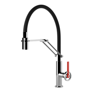 Gessi Officine V Gooseneck Semi-Professional Spray Mixer - Chrome - 60205#031