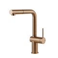 Gessi Inedito Right Angle Pull Out Sink Mixer - Warm Bronze - 60433#726