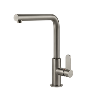 Gessi Acciaio Right Angle Swivel Sink Mixer - Stainless Steel - 60538#239