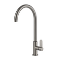 Gessi Acciaio Gooseneck Swivel Sink Mixer - Stainless Steel - 60541#239