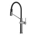 Gessi Habito Gooseneck Semi-Professional Spray Sink Mixer - Chrome - 60664#031