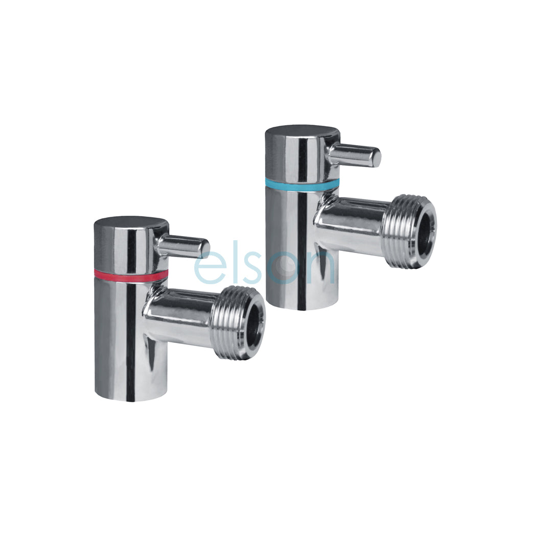 Elson Linea Washing Machine Stops (Pair) 60832 - Chrome