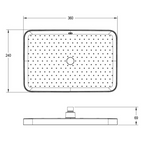 Villeroy & Boch Infinity Overhead Shower - Gun Metal - 6104190