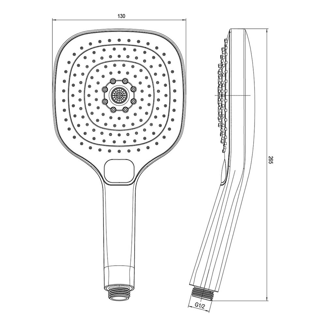 Villeroy & Boch Infinity Hand Shower - Chrome - 6105461B