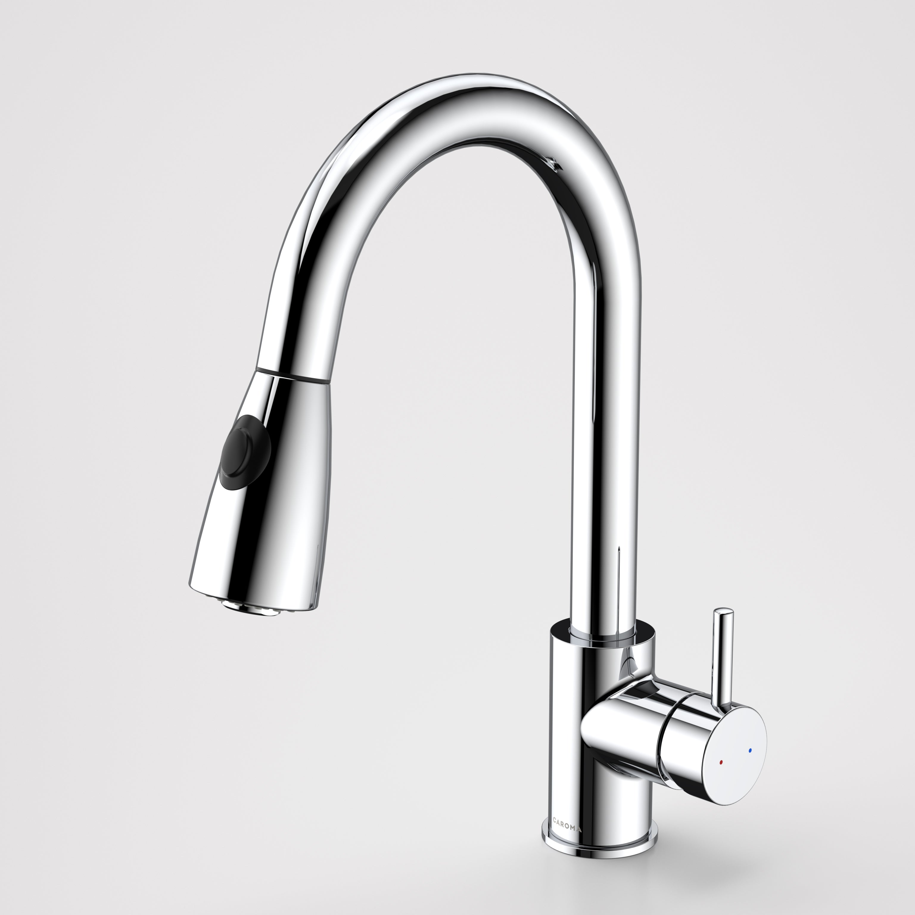 Caroma Husk Retractable Dual Spray Sink Mixer - Lead Free Chrome - 91102C5AF