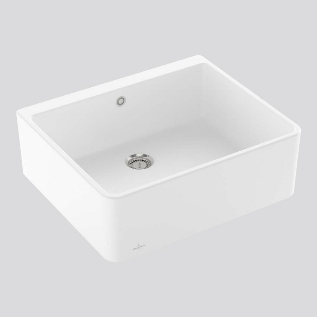 Villeroy & Boch Subway Butler 60X 595 Sink with Overflow - Stone White 636001RWCB