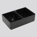 Villeroy & Boch Subway Butler 80X 795 Double Sink with Overflow - Pure Black 638001R7CB