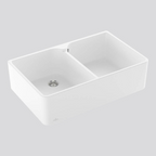 Villeroy & Boch Subway Butler 80X 795 Double Sink with Overflow - Stone White 638001RWCB