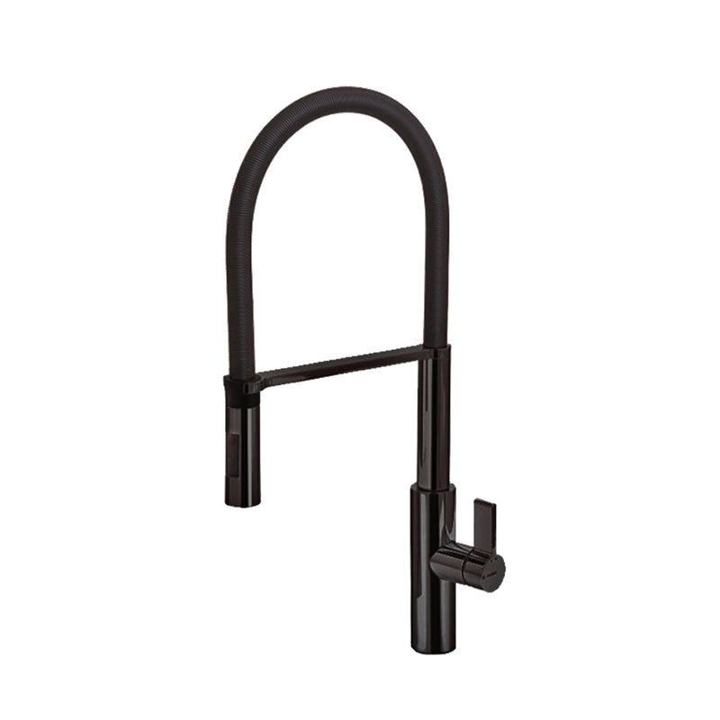 Parisi Libera Kitchen Mixer with Matt Black Spring Spray 