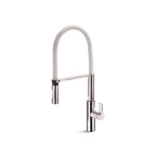 Parisi Libera Kitchen Mixer Chrome with White Spring Spray