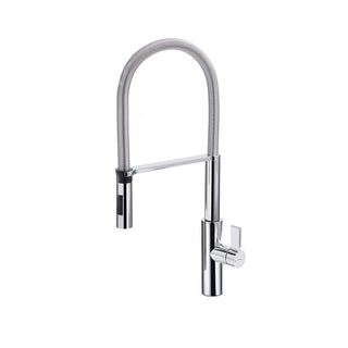 Parisi Libera Kitchen Mixer Chrome with Brushed Gunmetal Spring Spray 