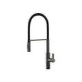 Parisi Libera Kitchen Mixer with Black Spring Spray - Carbon Satin