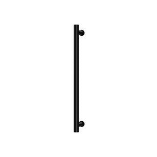 Phoenix 12V Heated Towel Rail Round 600mm - Matte Black - 650-8760-10