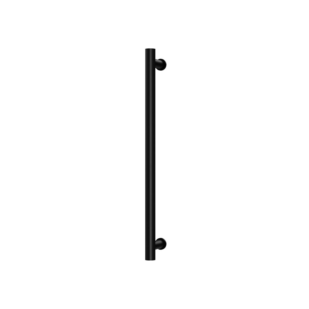 Phoenix 12V Heated Towel Rail Round 600mm - Matte Black - 650-8760-10