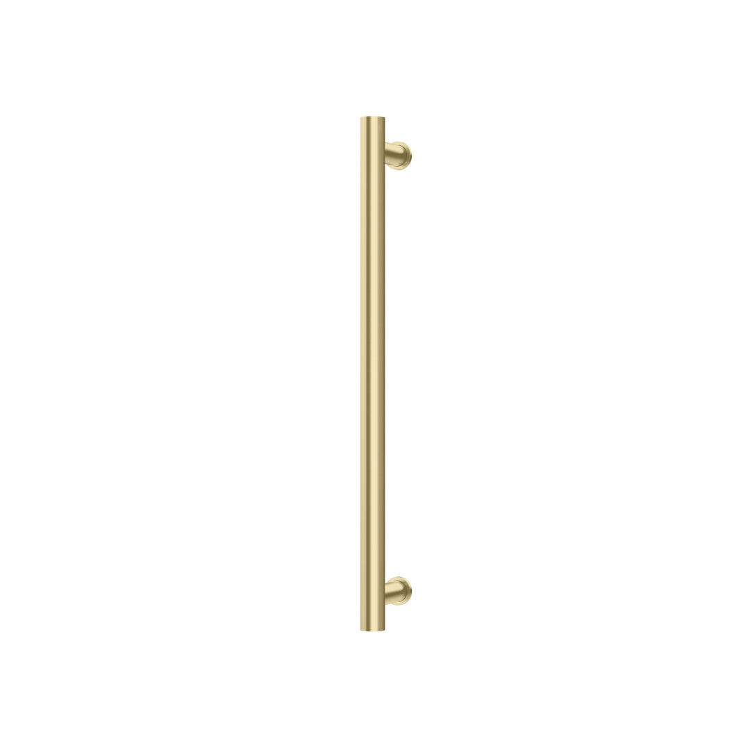 Phoenix 12V Heated Towel Rail Round 600mm - Brushed Gold - 650-8760-12