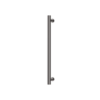 Phoenix 12V Heated Towel Rail Round 600mm - Brushed Carbon - 650-8760-31