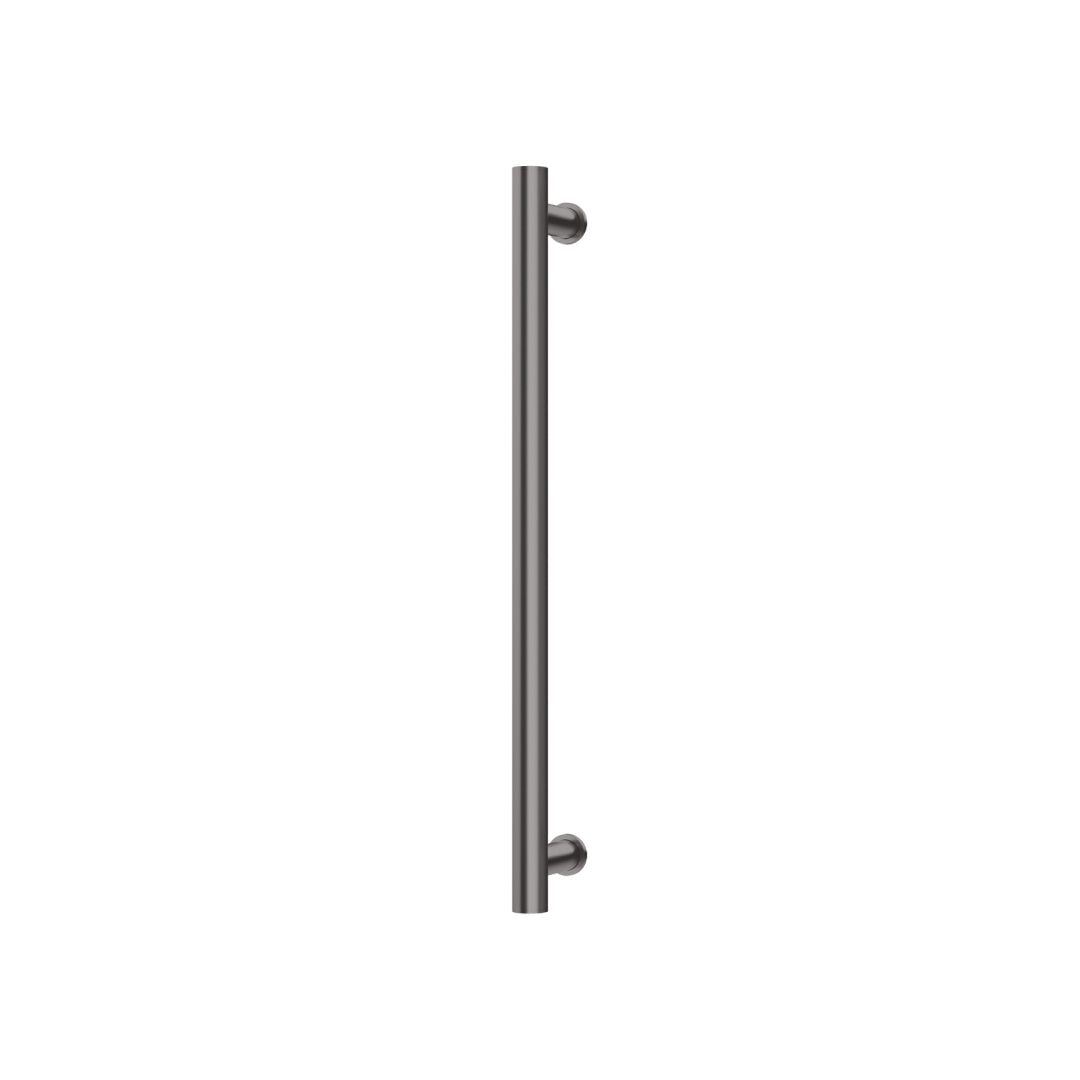 Phoenix 12V Heated Towel Rail Round 600mm - Brushed Carbon - 650-8760-31