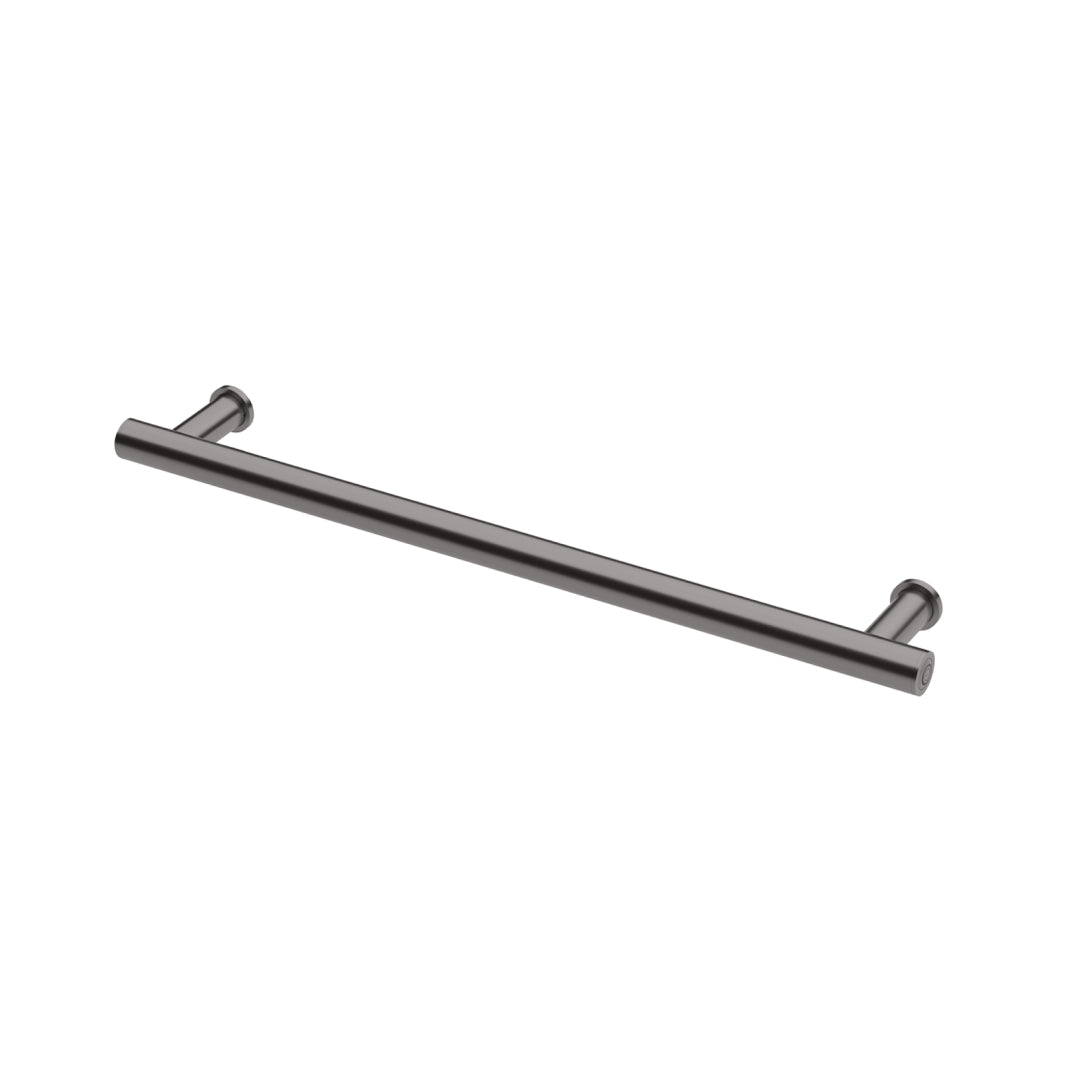 Phoenix 12V Heated Towel Rail Round 600mm - Brushed Carbon - 650-8760-31