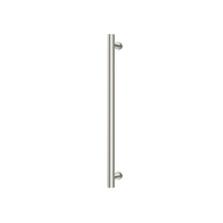 Phoenix 12V Heated Towel Rail Round 600mm - Brushed Nickel - 650-8760-40