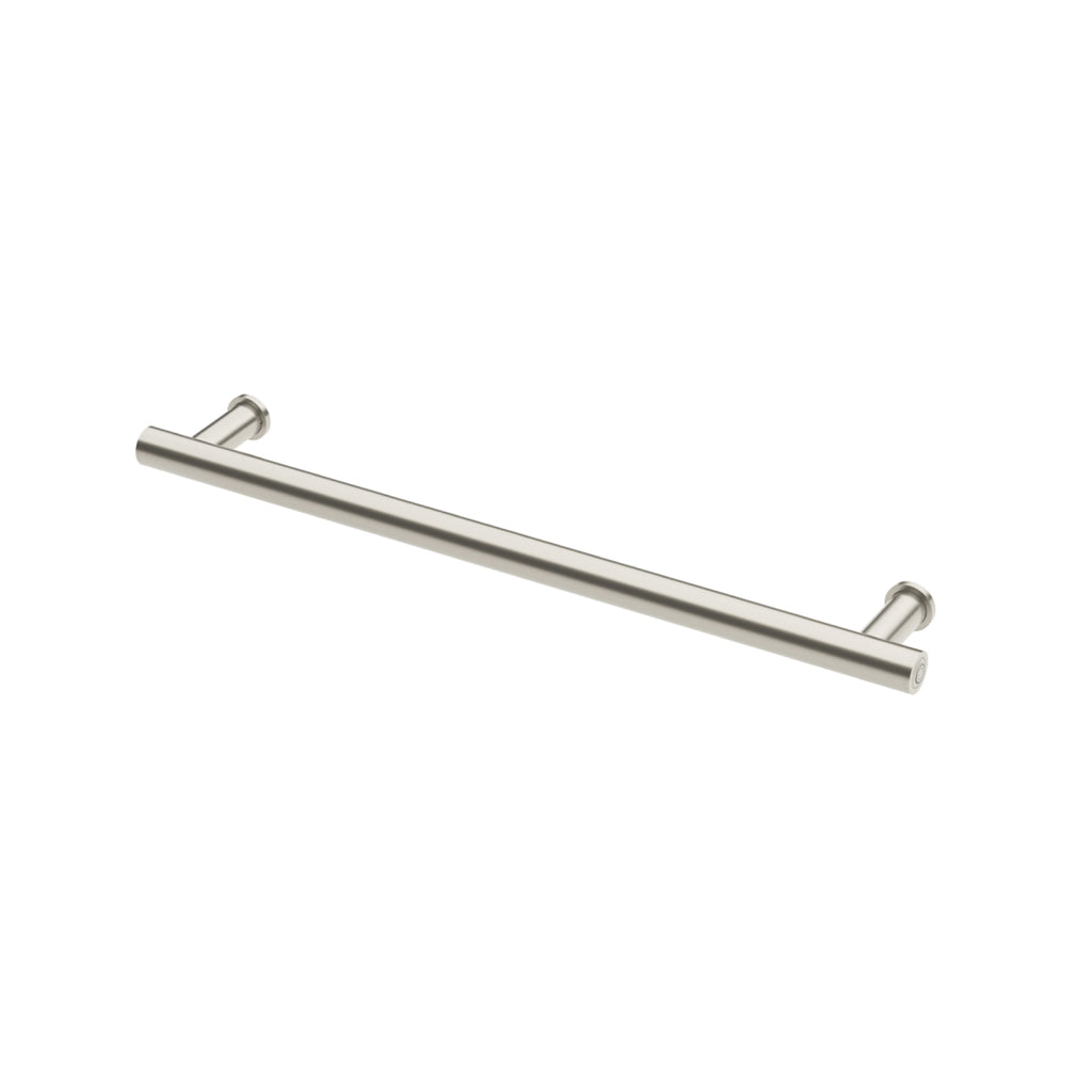 Phoenix 12V Heated Towel Rail Round 600mm - Brushed Nickel - 650-8760-40