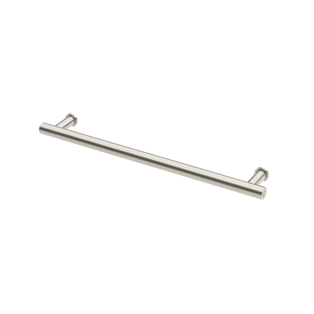 Phoenix 12V Heated Towel Rail Round 600mm - Brushed Nickel - 650-8760-40