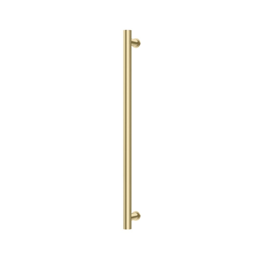 Phoenix 12V Heated Towel Rail Round 800mm - Brushed Gold - 650-8761-12