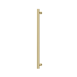 Phoenix 12V Heated Towel Rail Round 800mm - Brushed Gold - 650-8761-12