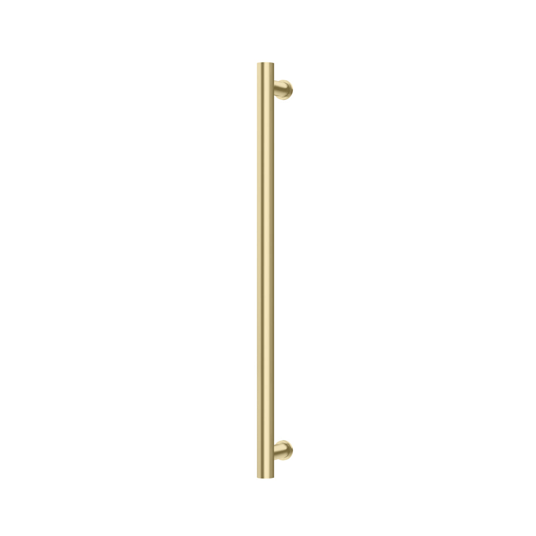 Phoenix 12V Heated Towel Rail Round 800mm - Brushed Gold - 650-8761-12