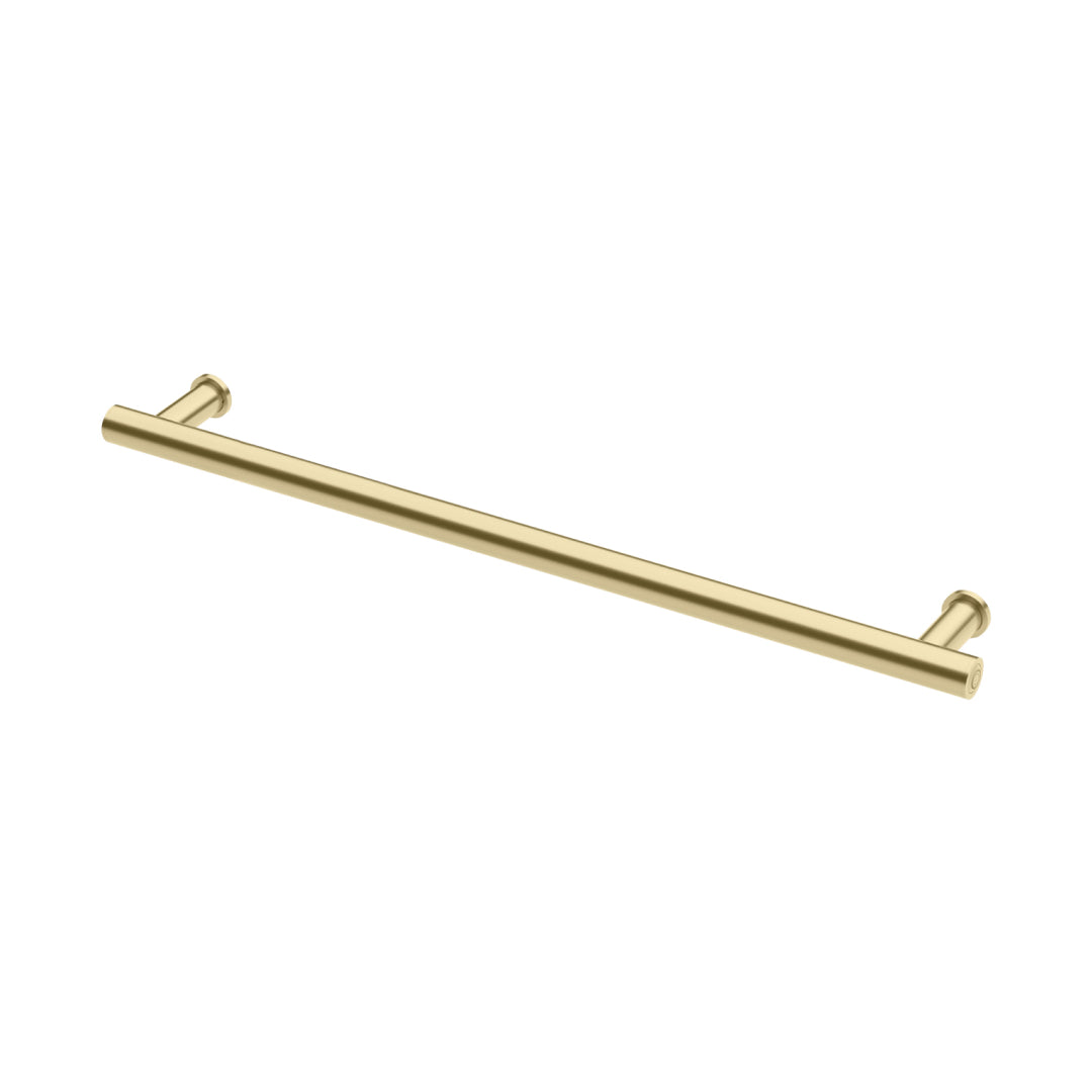 Phoenix 12V Heated Towel Rail Round 800mm - Brushed Gold - 650-8761-12