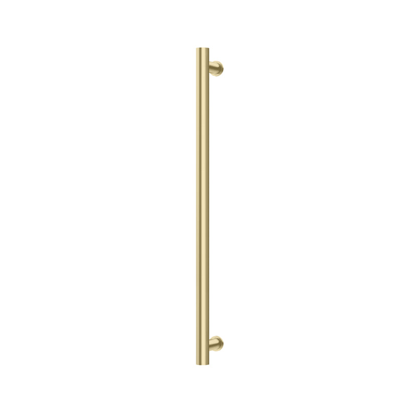 Phoenix Heated Towel Rail Round 800mm - Brushed Gold