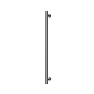 Phoenix 12V Heated Towel Rail Round 800mm - Brushed Carbon - 650-8761-31