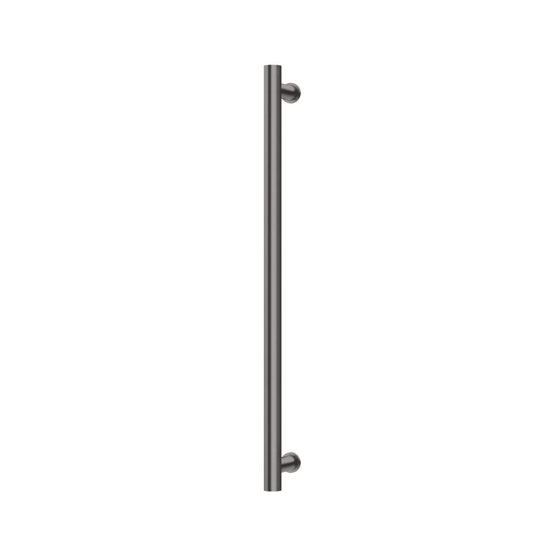 Phoenix 12V Heated Towel Rail Round 800mm - Brushed Carbon - 650-8761-31