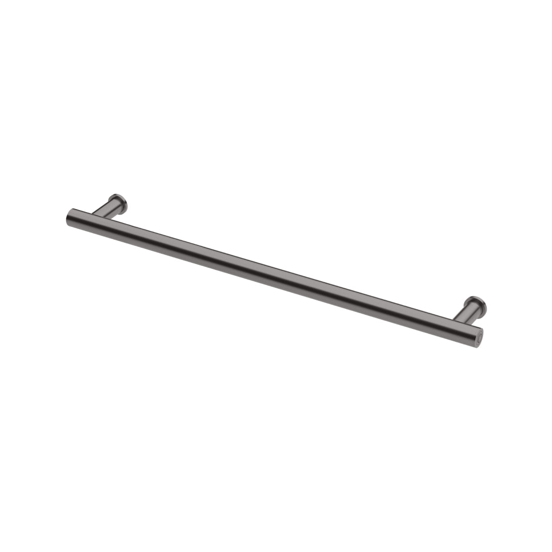 Phoenix 12V Heated Towel Rail Round 800mm - Brushed Carbon - 650-8761-31