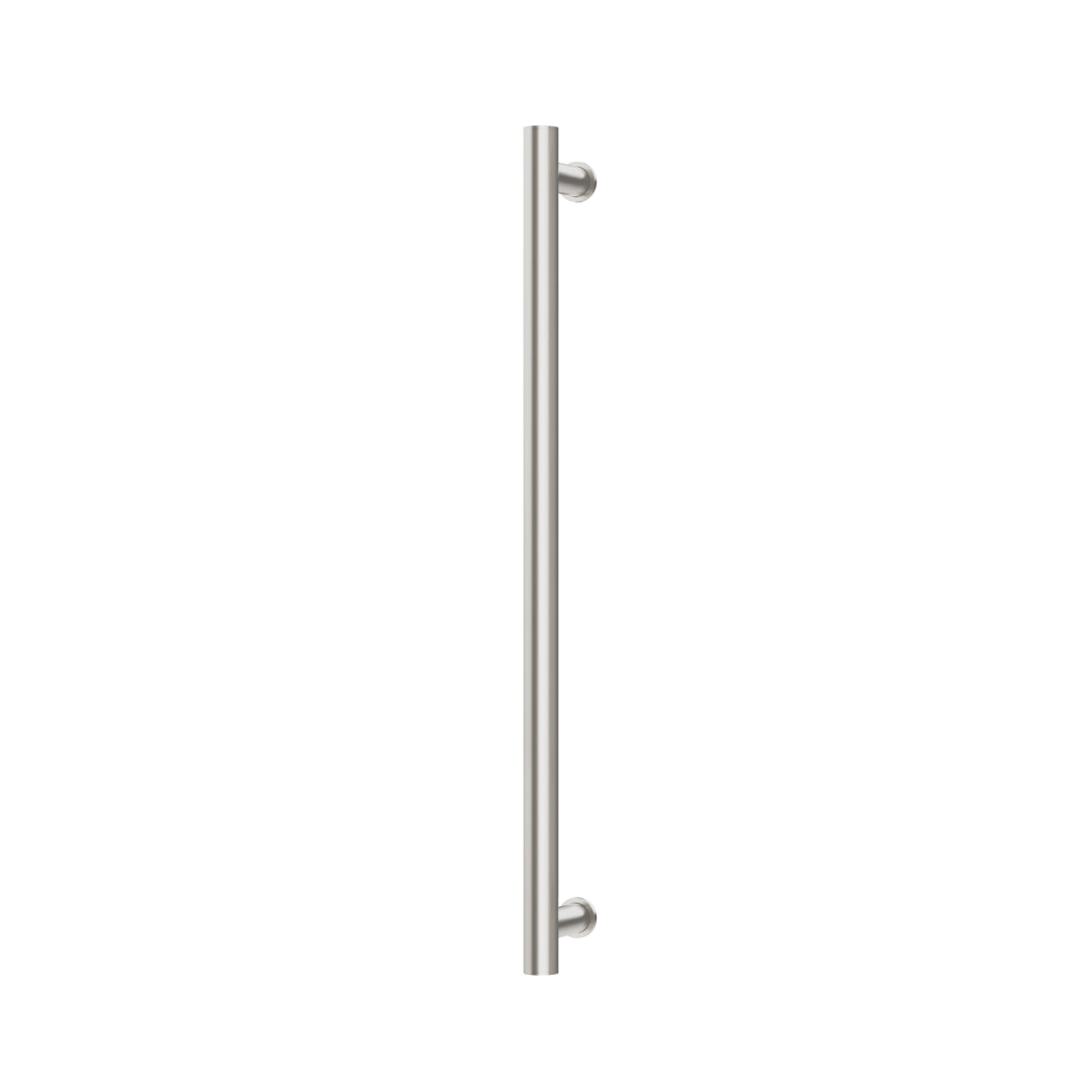 Phoenix 12V Heated Towel Rail Round 800mm - Brushed Nickel - 650-8761-40