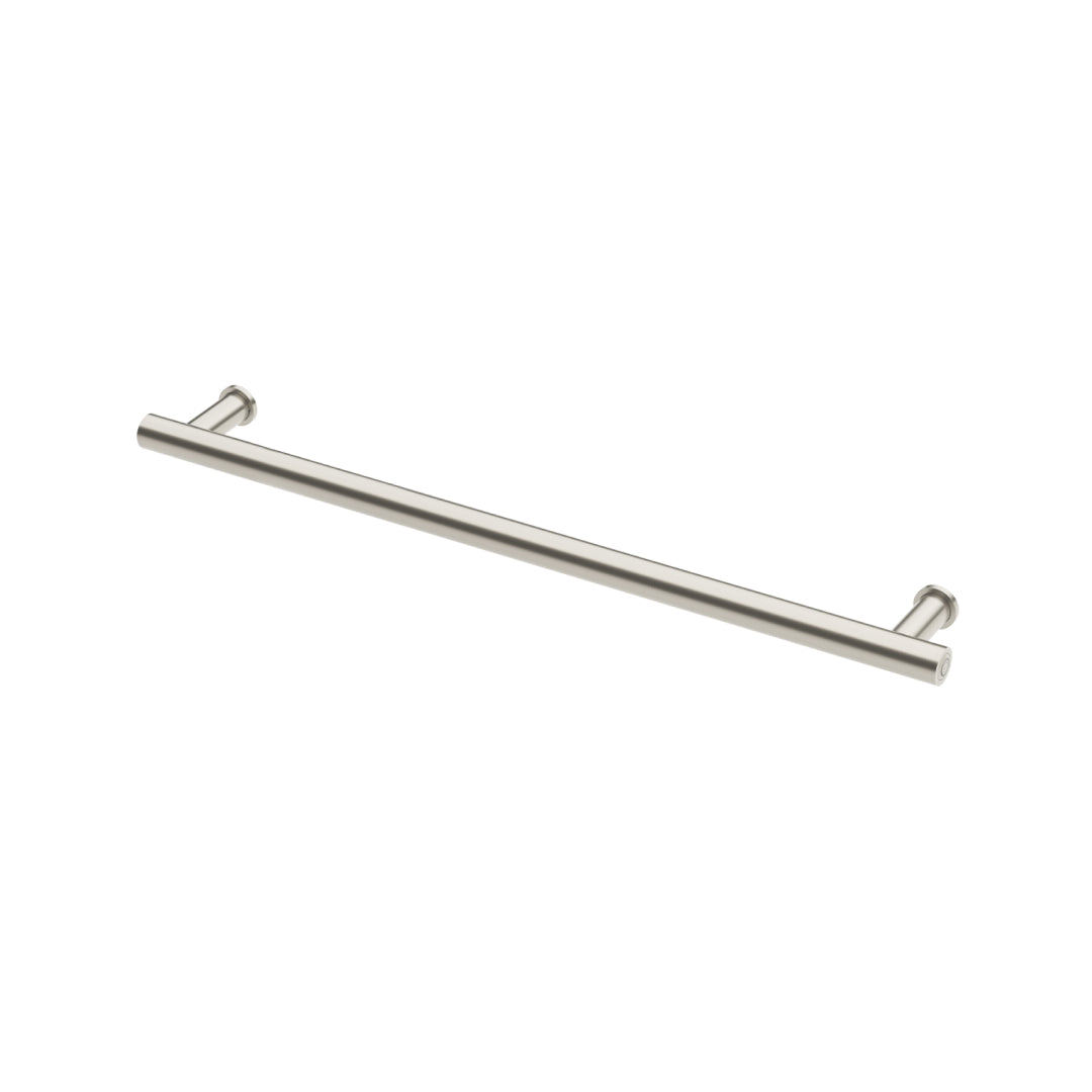 Phoenix 12V Heated Towel Rail Round 800mm - Brushed Nickel - 650-8761-40