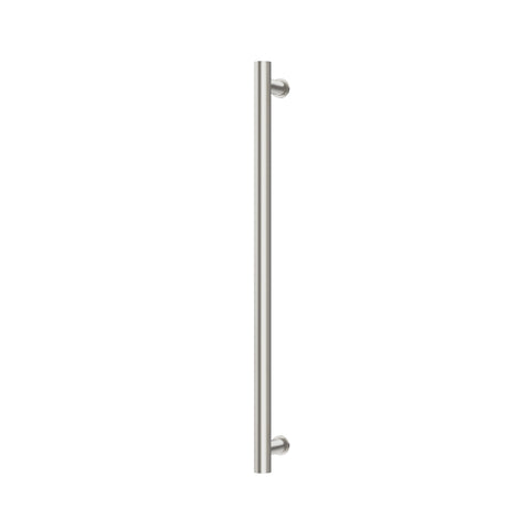 Phoenix Heated Towel Rail Round 800mm - Brushed Nickel