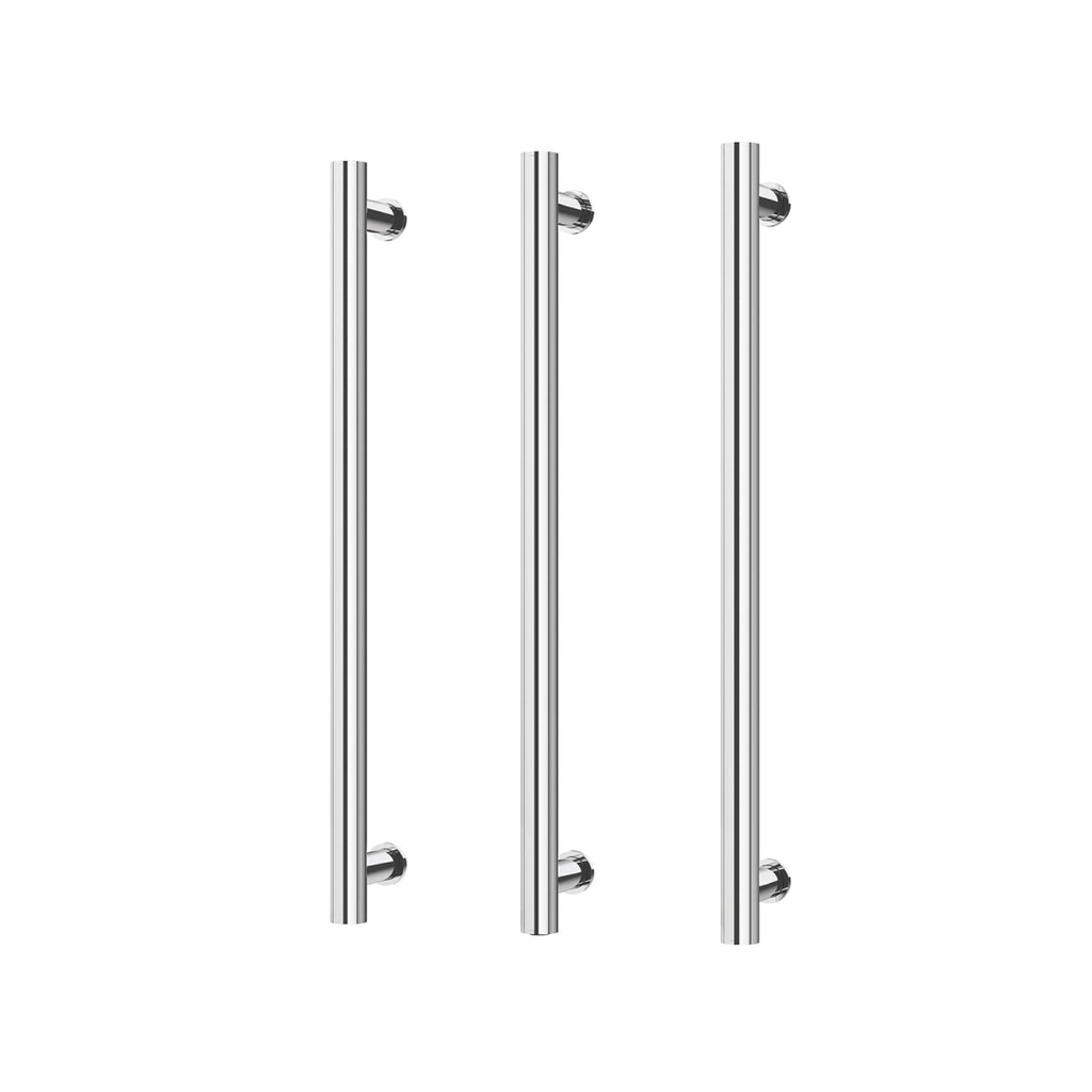 Phoenix 12V Heated Triple Towel Rail Round 600mm - Chrome - 650-8762-00
