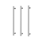 Phoenix 12V Heated Triple Towel Rail Round 600mm - Chrome - 650-8762-00