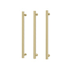Phoenix 12V Heated Triple Towel Rail Round 600mm - Brushed Gold - 650-8762-12