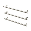 Phoenix 12V Heated Triple Towel Rail Round 600mm - Brushed Nickel